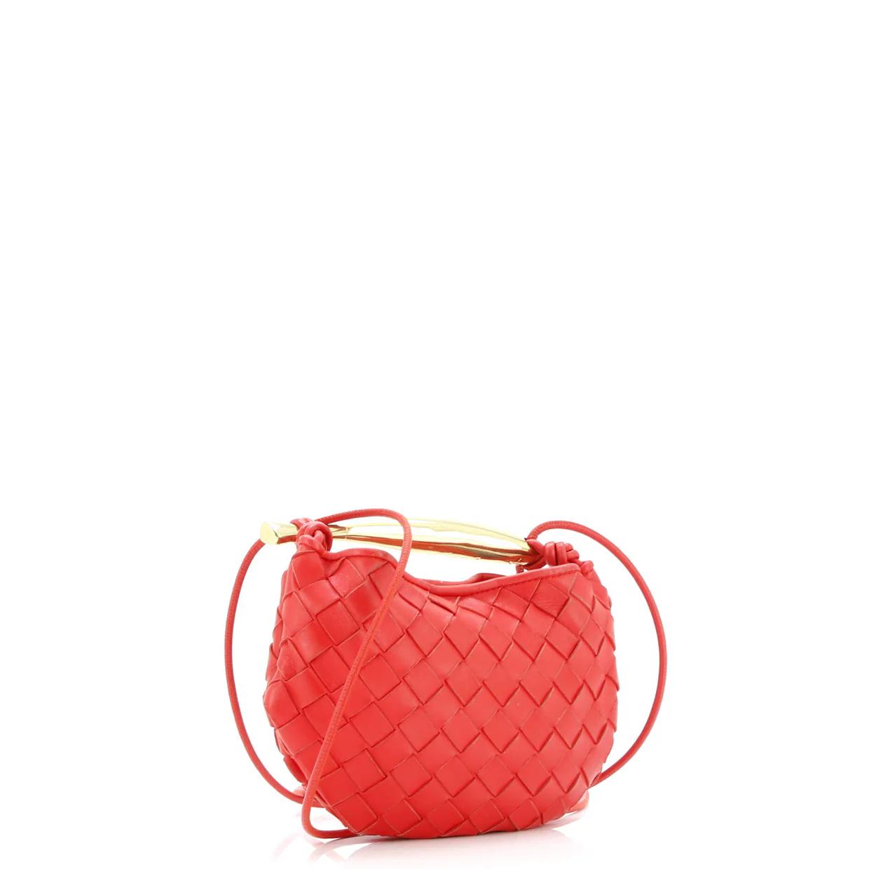Sardine Top Handle Bag Intrecciato Nappa Mini - Deep Luxury