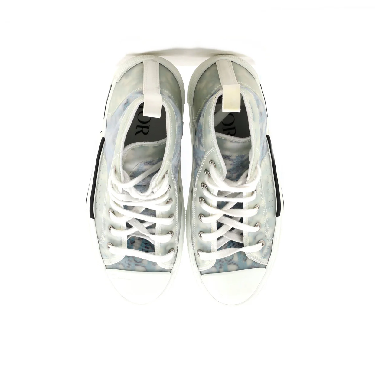 Men's B23 High-Top Sneakers Oblique Coated Canvas and PVC - Deep Luxury