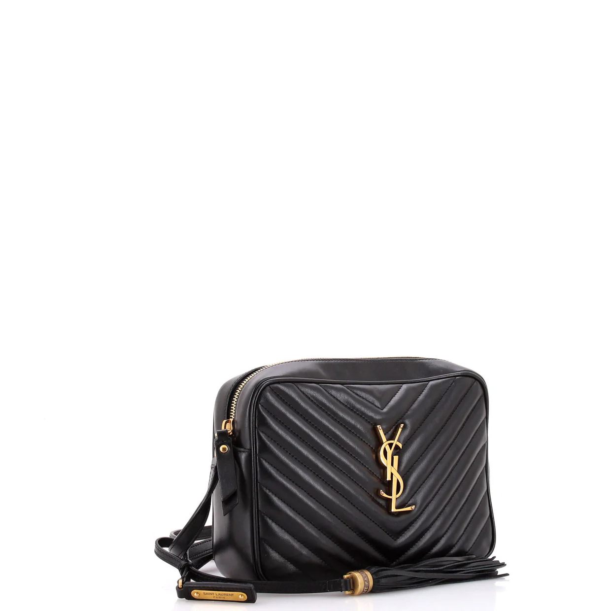 Lou Camera Bag Matelasse Chevron Leather Small - Deep Luxury