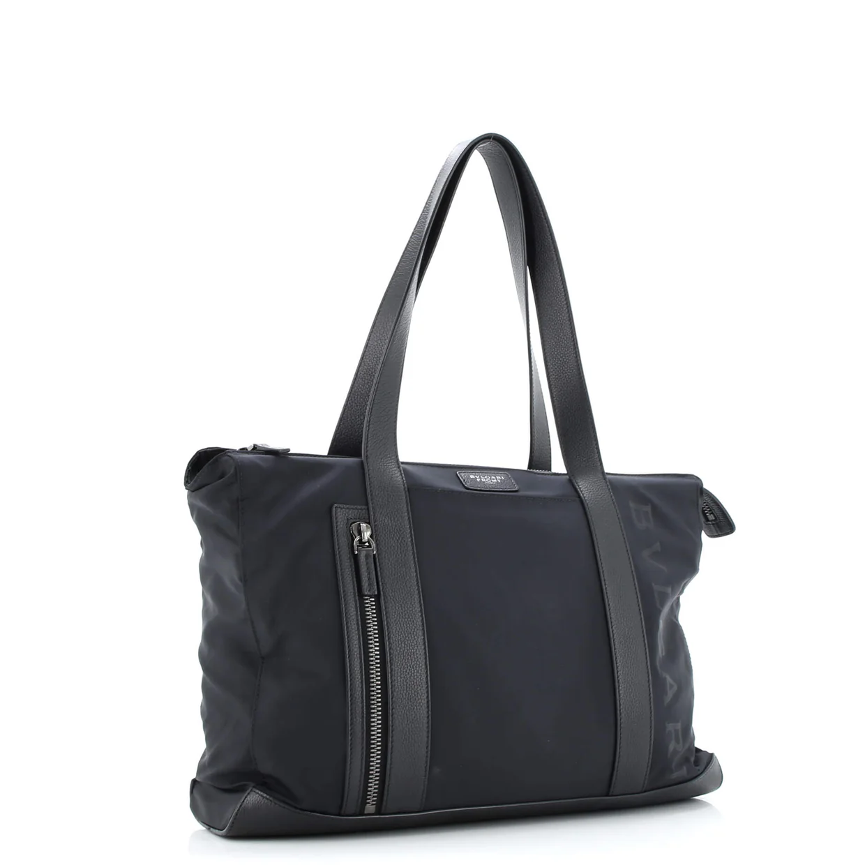 Fragment Zip Tote Nylon with Leather Medium - Deep Luxury