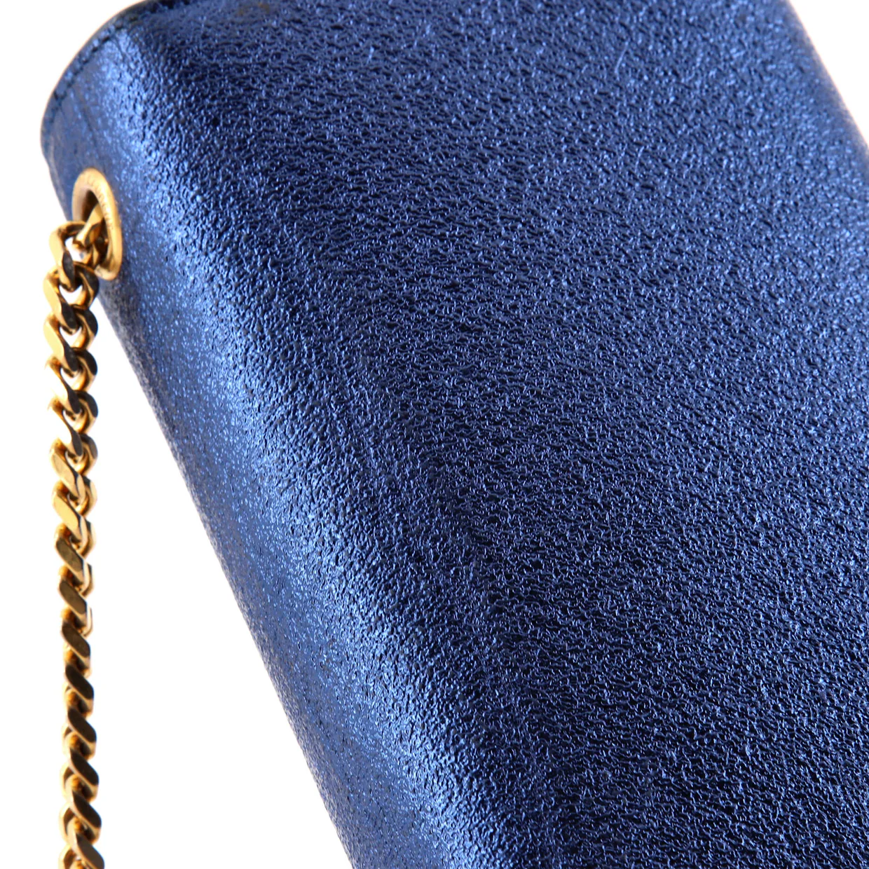 Classic Monogram Crossbody Bag Metallic Leather Small - Deep Luxury