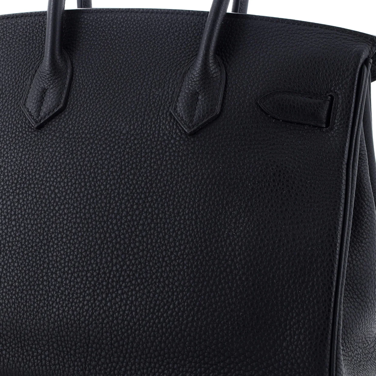 Birkin Handbag Noir Togo with Palladium Hardware 30 - Deep Luxury