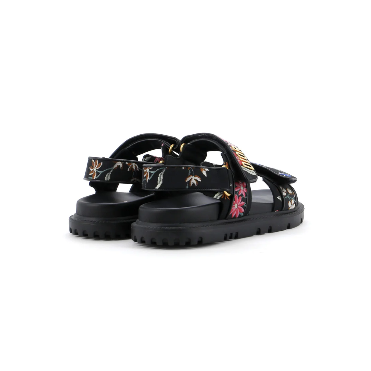 Women's DiorAct Sandals Printed Technical Fabric - Deep Luxury