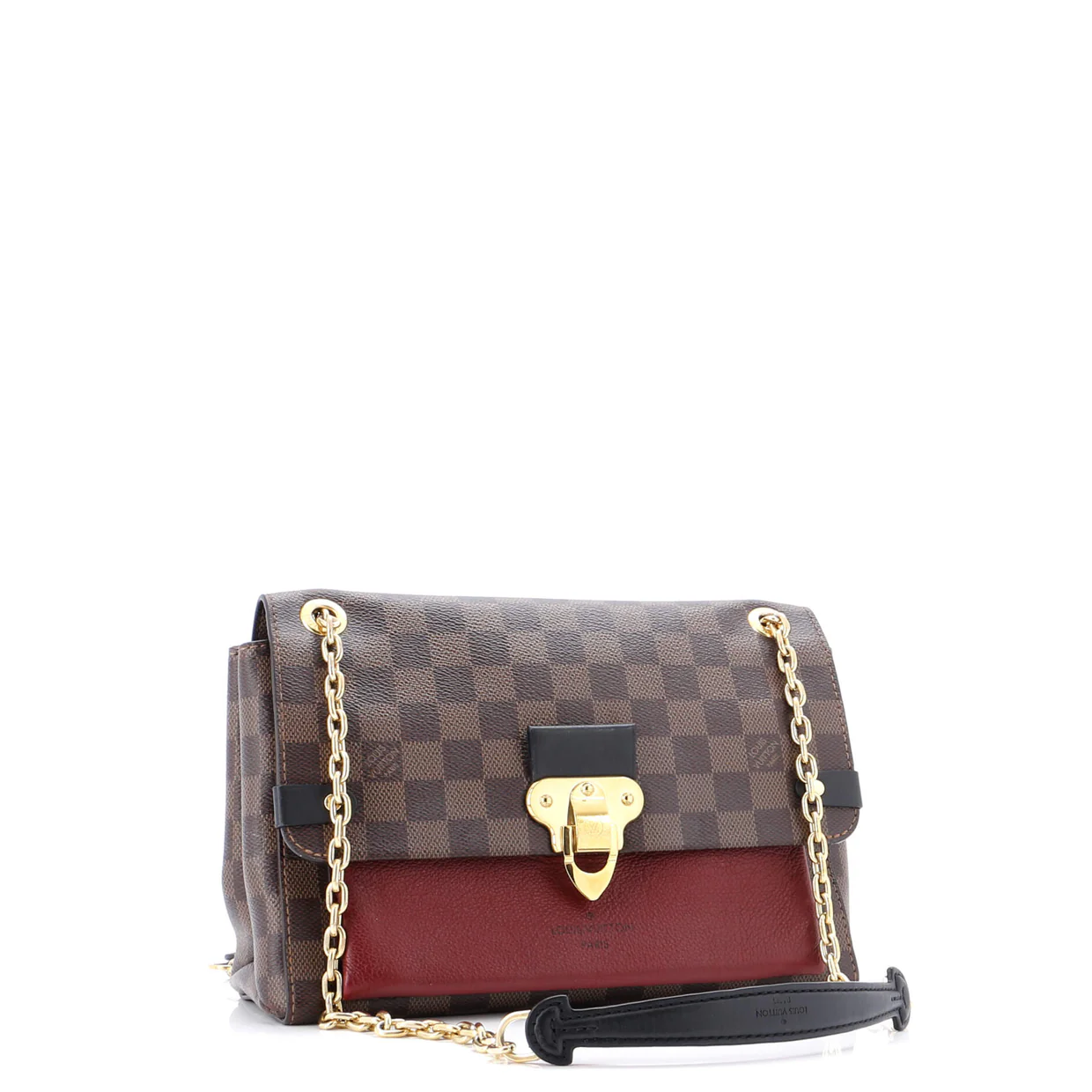 Vavin Handbag Damier with Leather PM - Deep Luxury
