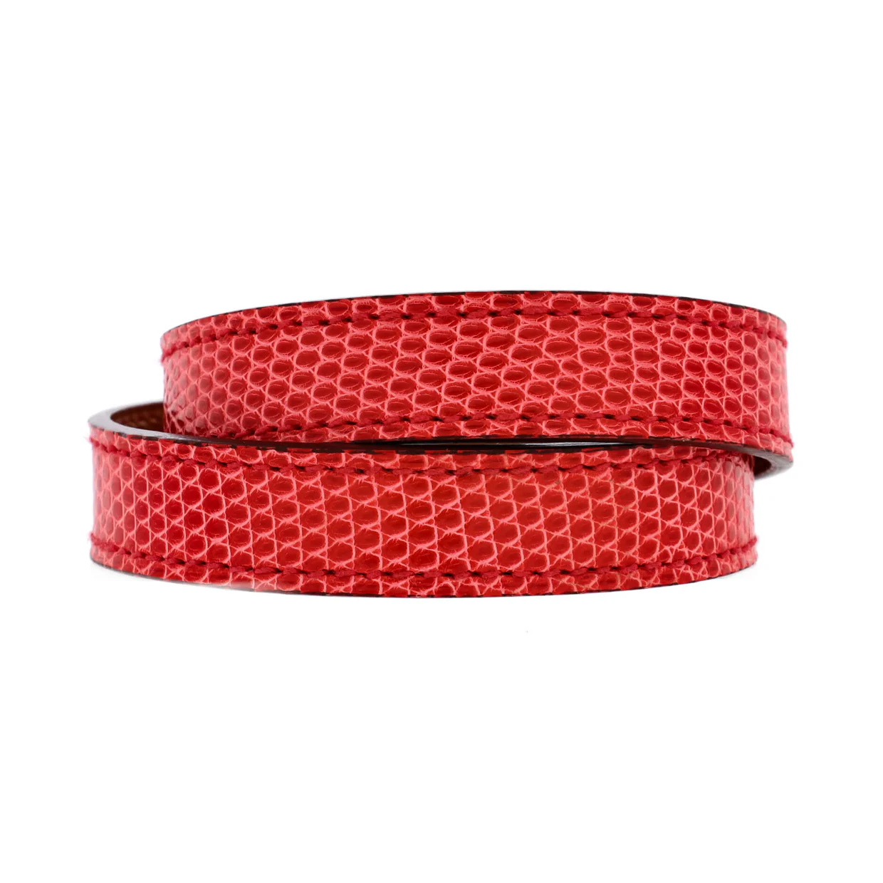 Kelly Double Tour Bracelet Lizard - Deep Luxury