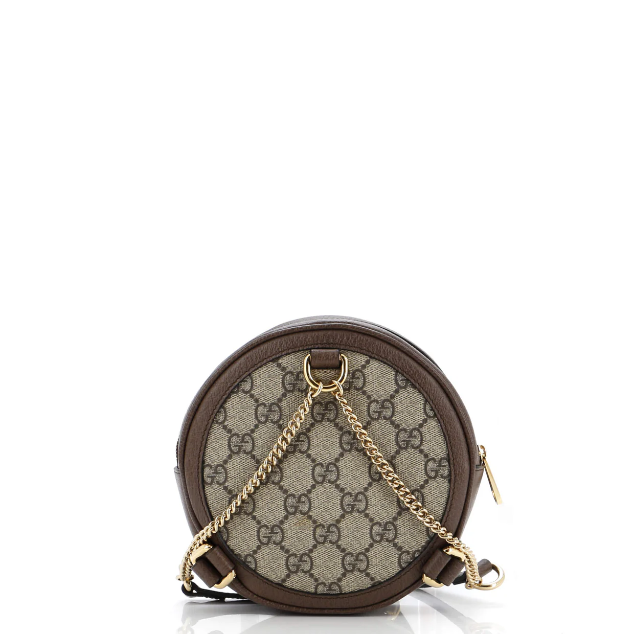 Ophidia Round Backpack GG Coated Canvas Mini - Deep Luxury