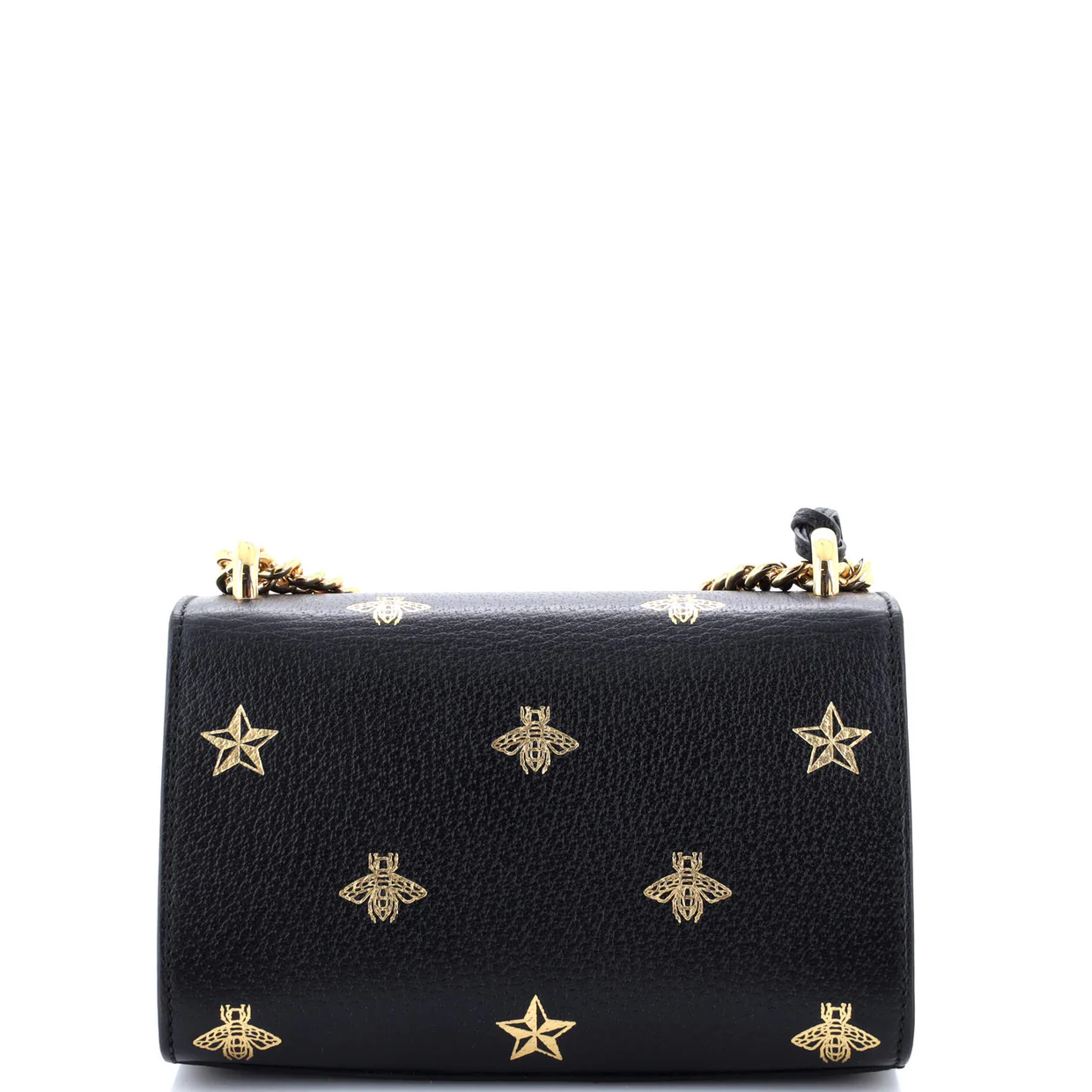 Padlock Shoulder Bag Printed Leather Small - Deep Luxury