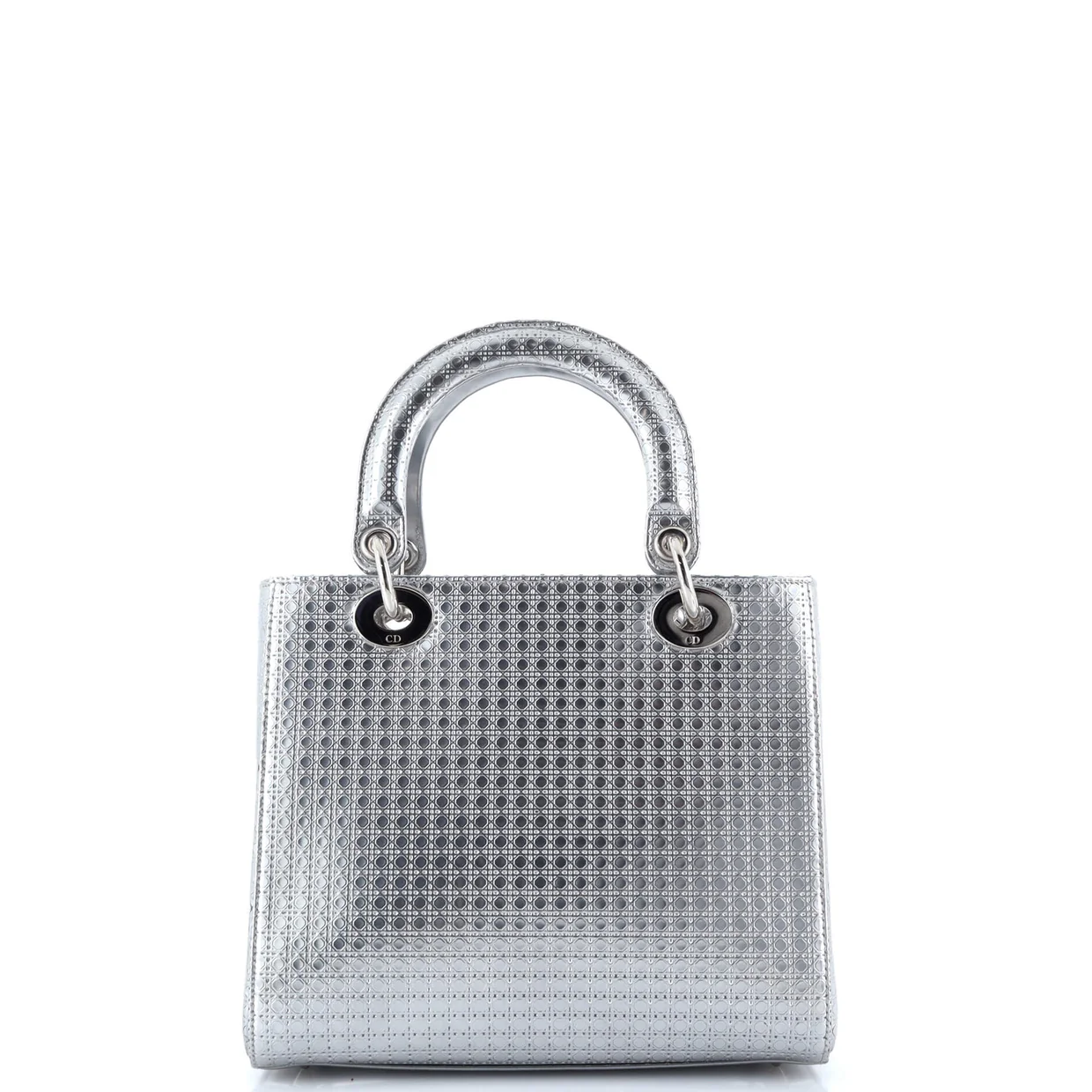 Lady Dior Bag Micro Cannage Metallic Calfskin Medium - Deep Luxury