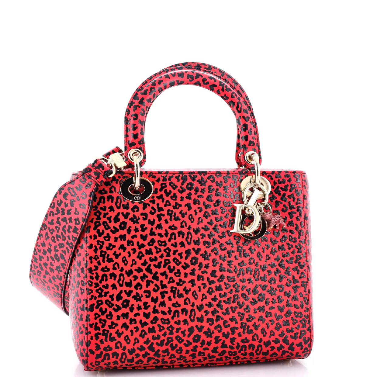 Lady Dior Bag Printed Leather Medium - Deep Luxury