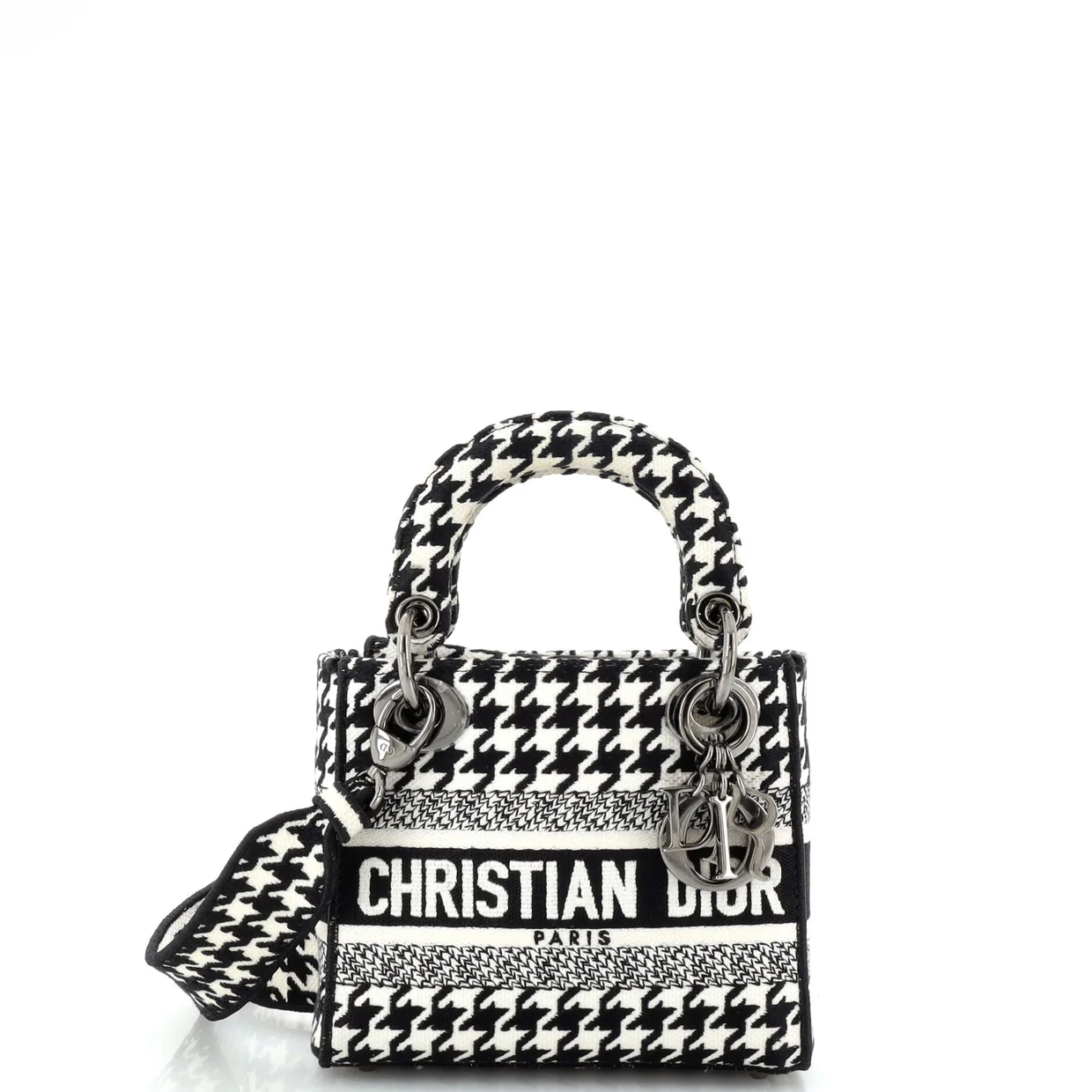 Lady D-Lite Bag Embroidered Canvas Mini - Deep Luxury
