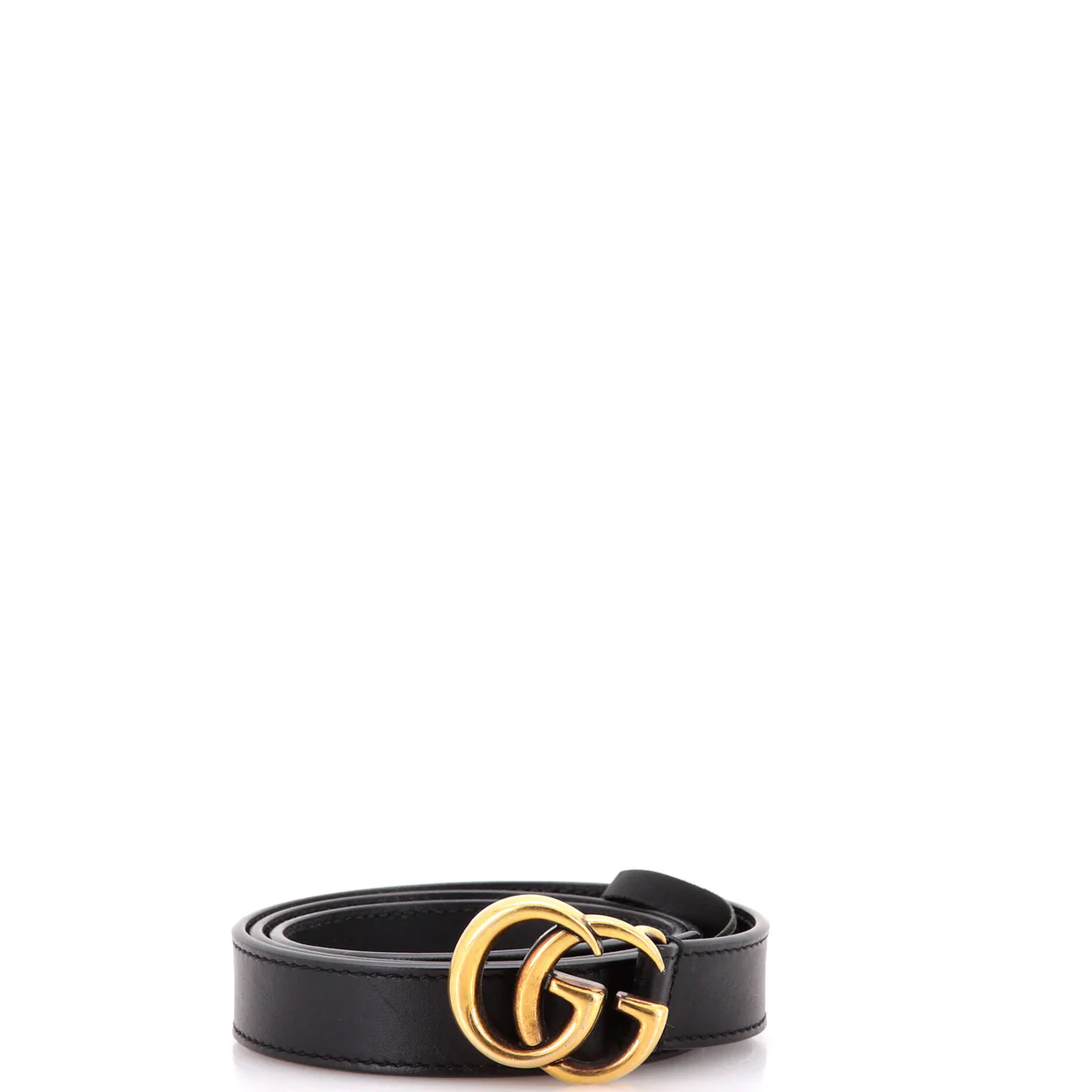 GG Marmont Belt Leather Thin - Deep Luxury