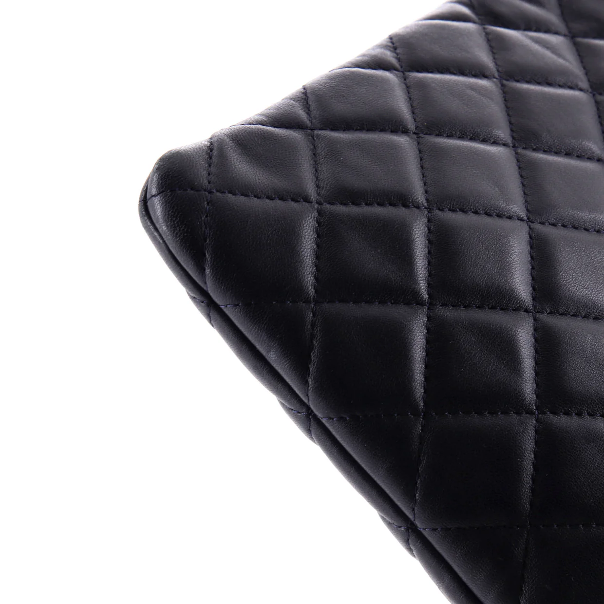 CC Casino O Case Clutch Quilted Lambskin Large - Deep Luxury