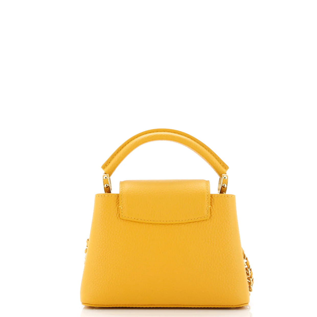 Braided Chain Capucines Bag Taurillon Leather Mini - Deep Luxury