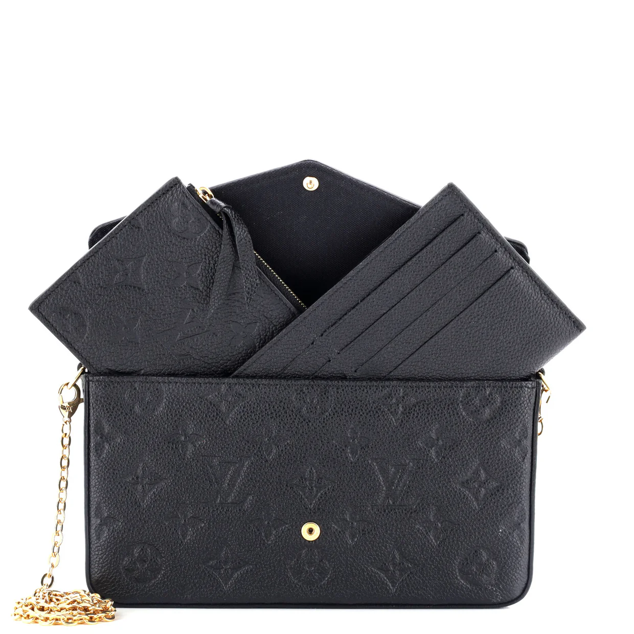 Felicie Pochette Monogram Empreinte Leather - Deep Luxury