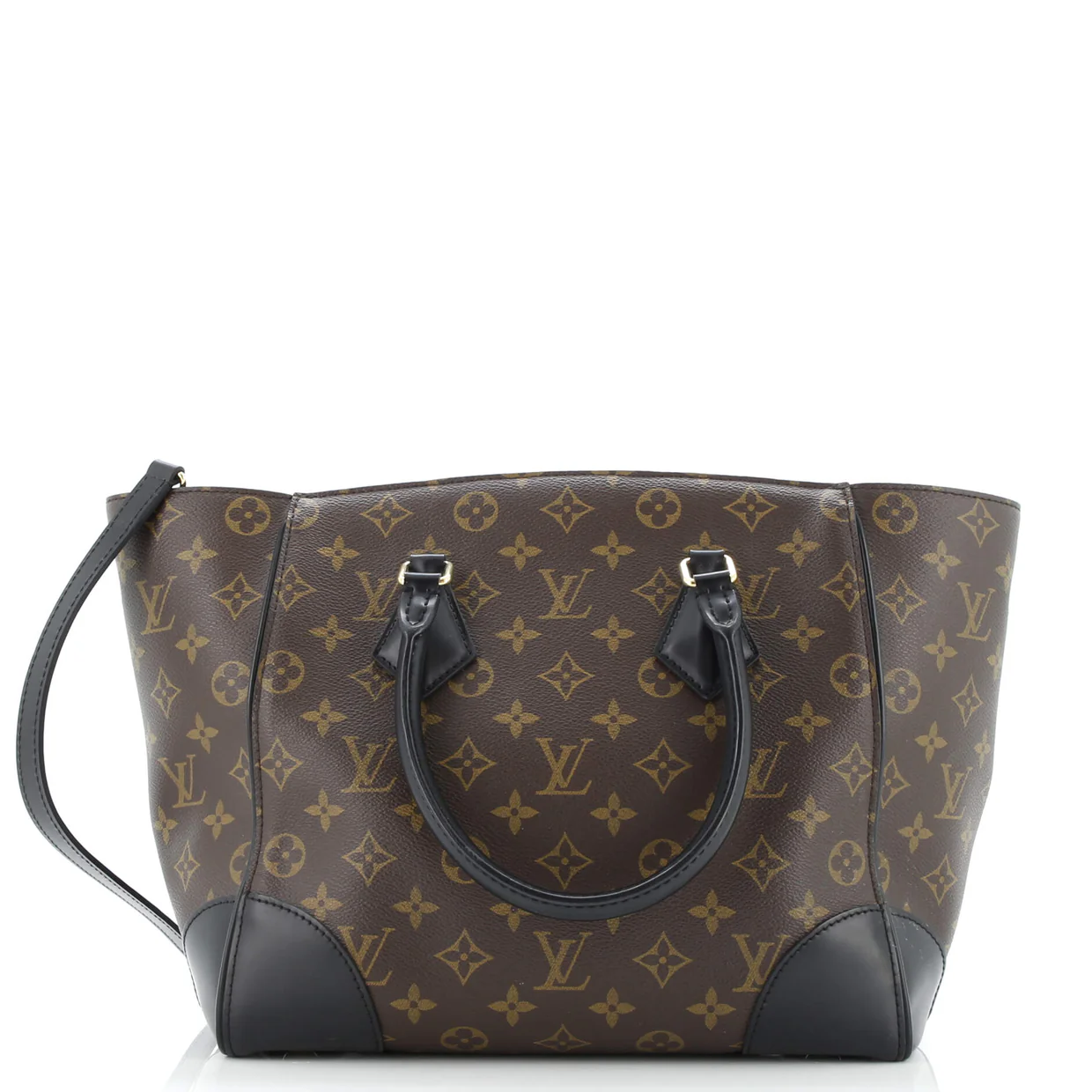 Phenix Tote Monogram Canvas with Leather MM - Deep Luxury