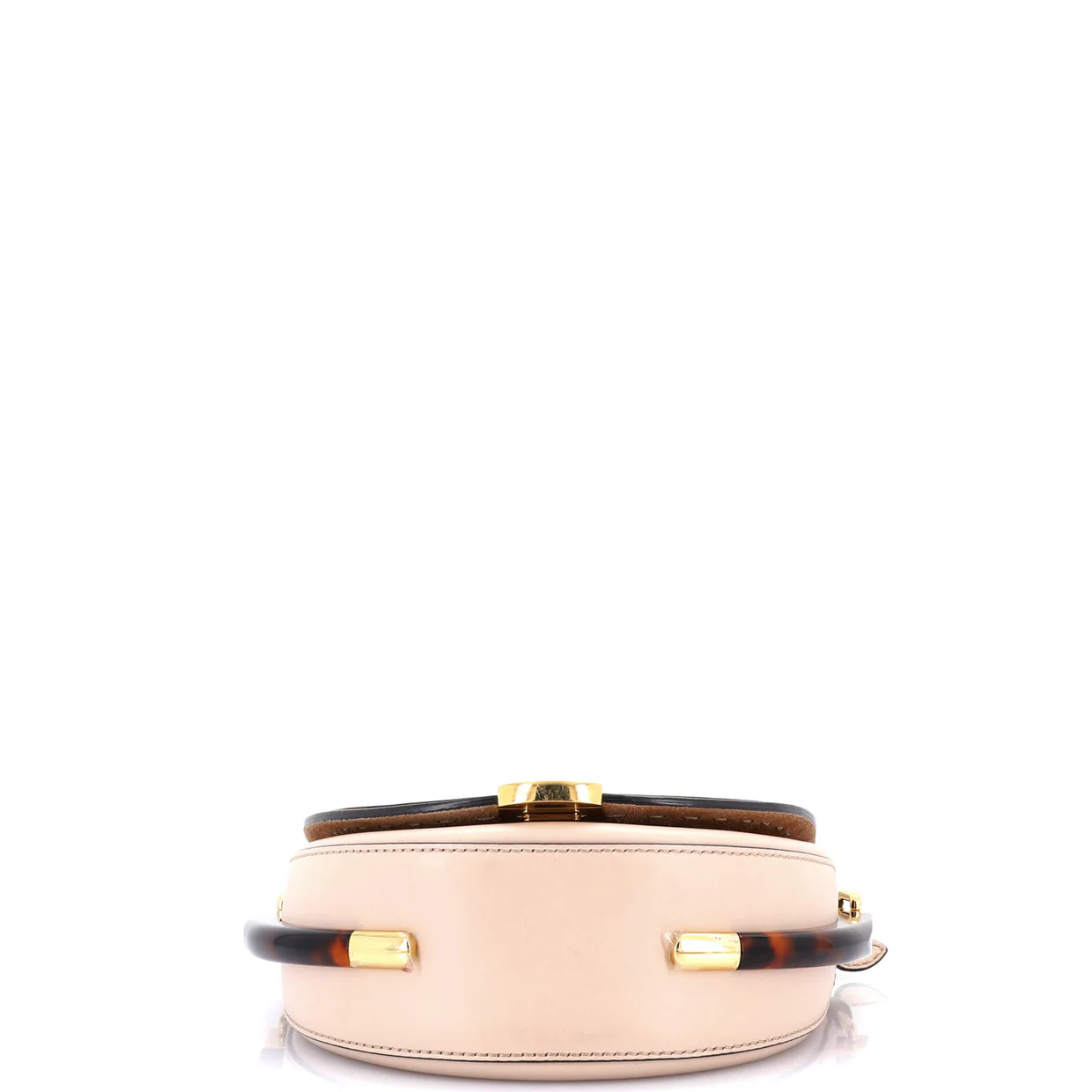 Moonlight Flap Bag Leather with Plexiglass Detail - Deep Luxury