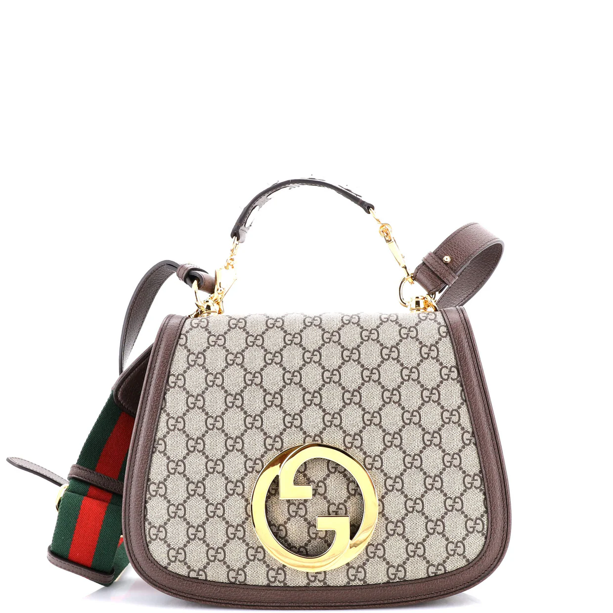 Blondie NM Top Handle Bag GG Coated Canvas Medium - Deep Luxury