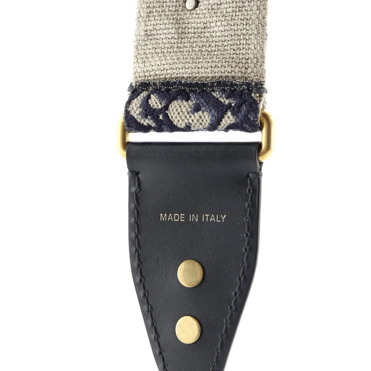 Shoulder Strap Embellished Oblique Canvas - Deep Luxury