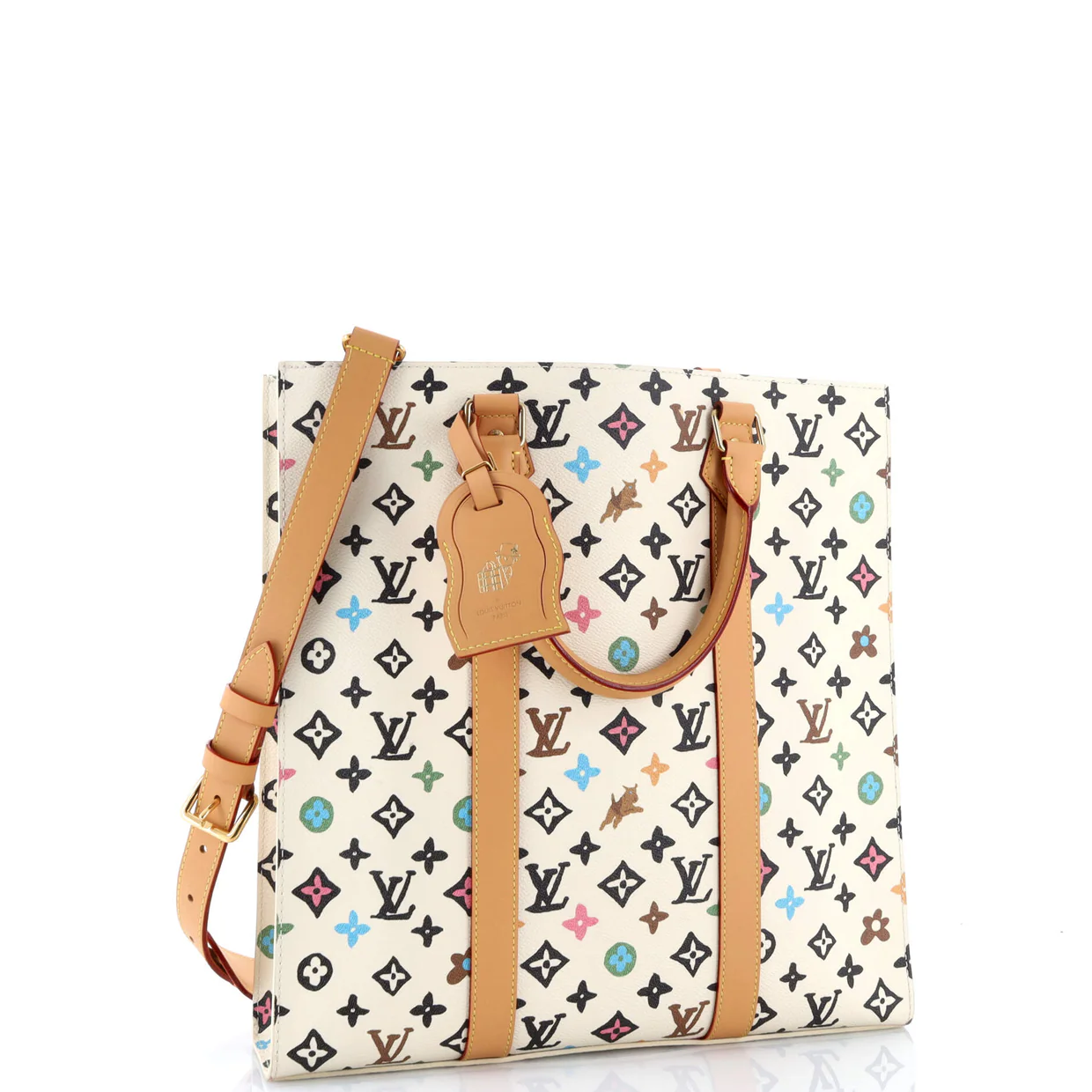 Sac Plat Bag Tyler the Creator Multicolor Monogram Craggy Canvas - Deep Luxury