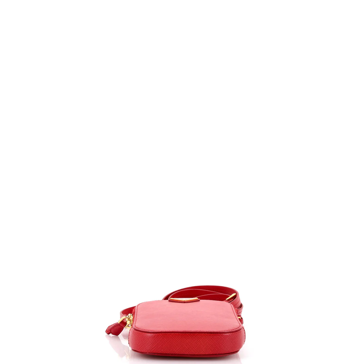 Zip Phone Holder Crossbody Bag Saffiano Leather - Deep Luxury