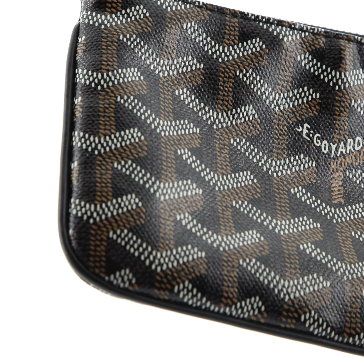 Senat Zip Pouch Coated Canvas Mini - Deep Luxury