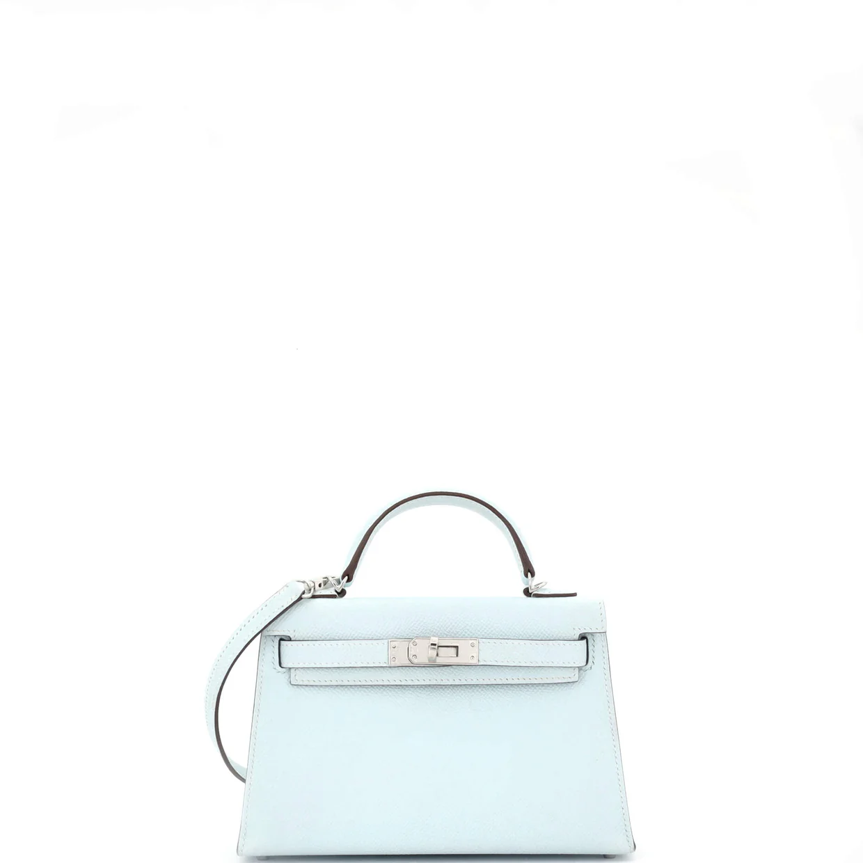 Kelly Mini II Bag Bleu Brume Epsom with Palladium Hardware 20 - Deep Luxury