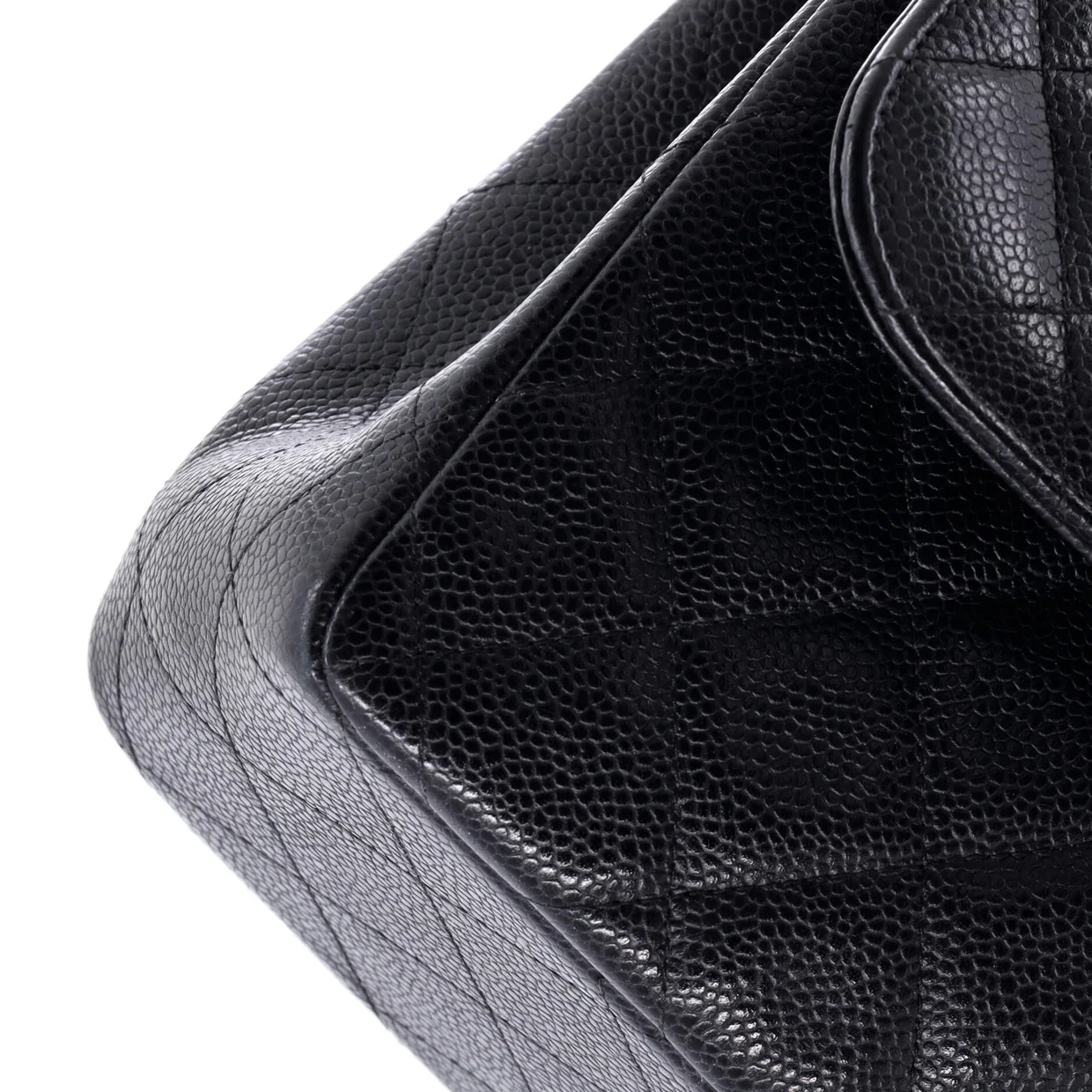 Classic Double Flap Bag Quilted Caviar Jumbo - Deep Luxury