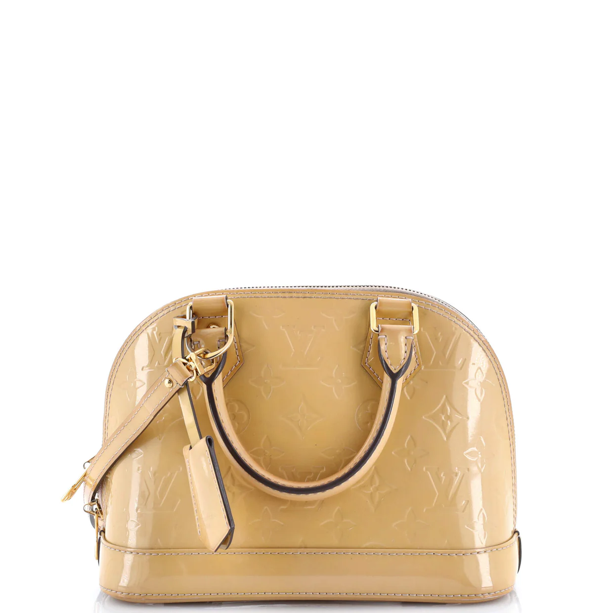 Alma Handbag Monogram Vernis BB - Deep Luxury