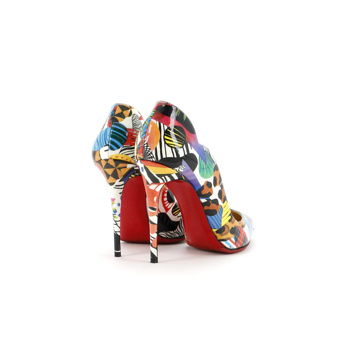 Women's Hot Chick Pumps Printed Patent 100 - Deep Luxury