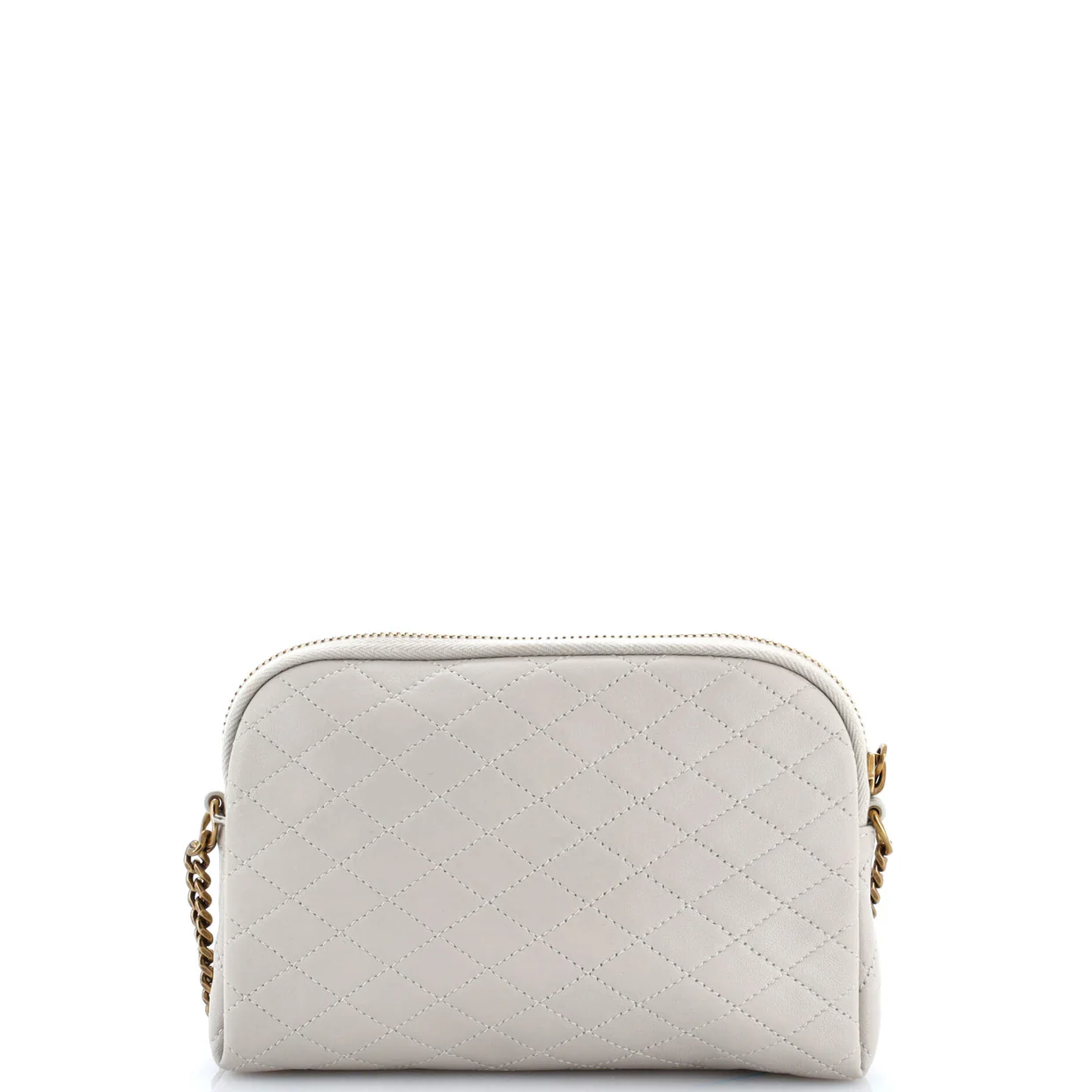 Gaby Zipped Pouch Crossbody Quilted Leather - Deep Luxury