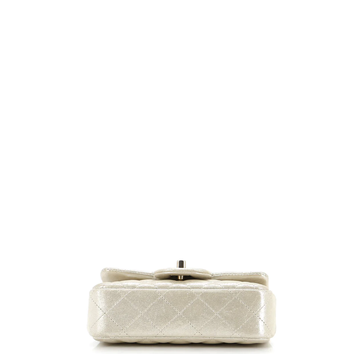 Crystal Dice Classic Single Flap Bag Quilted Iridescent Calfskin Extra Mini - Deep Luxury