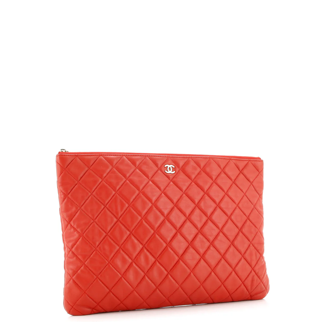 O Case Clutch Quilted Lambskin Large - Deep Luxury