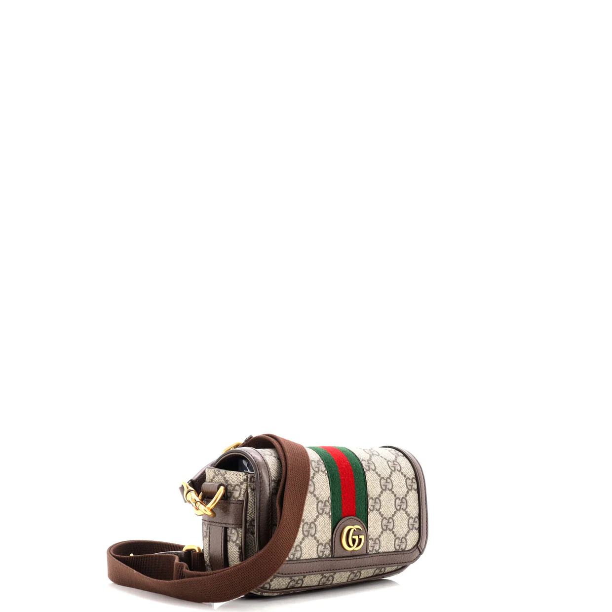 Ophidia Flap Convertible Shoulder Bag GG Coated Canvas Mini - Deep Luxury