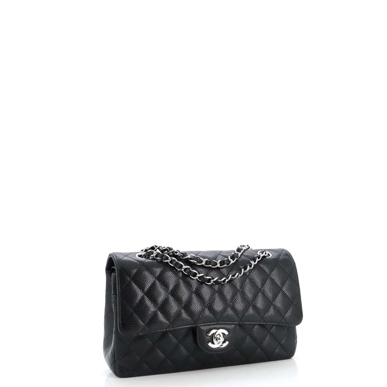 Classic Double Flap Bag Quilted Caviar Medium - Deep Luxury