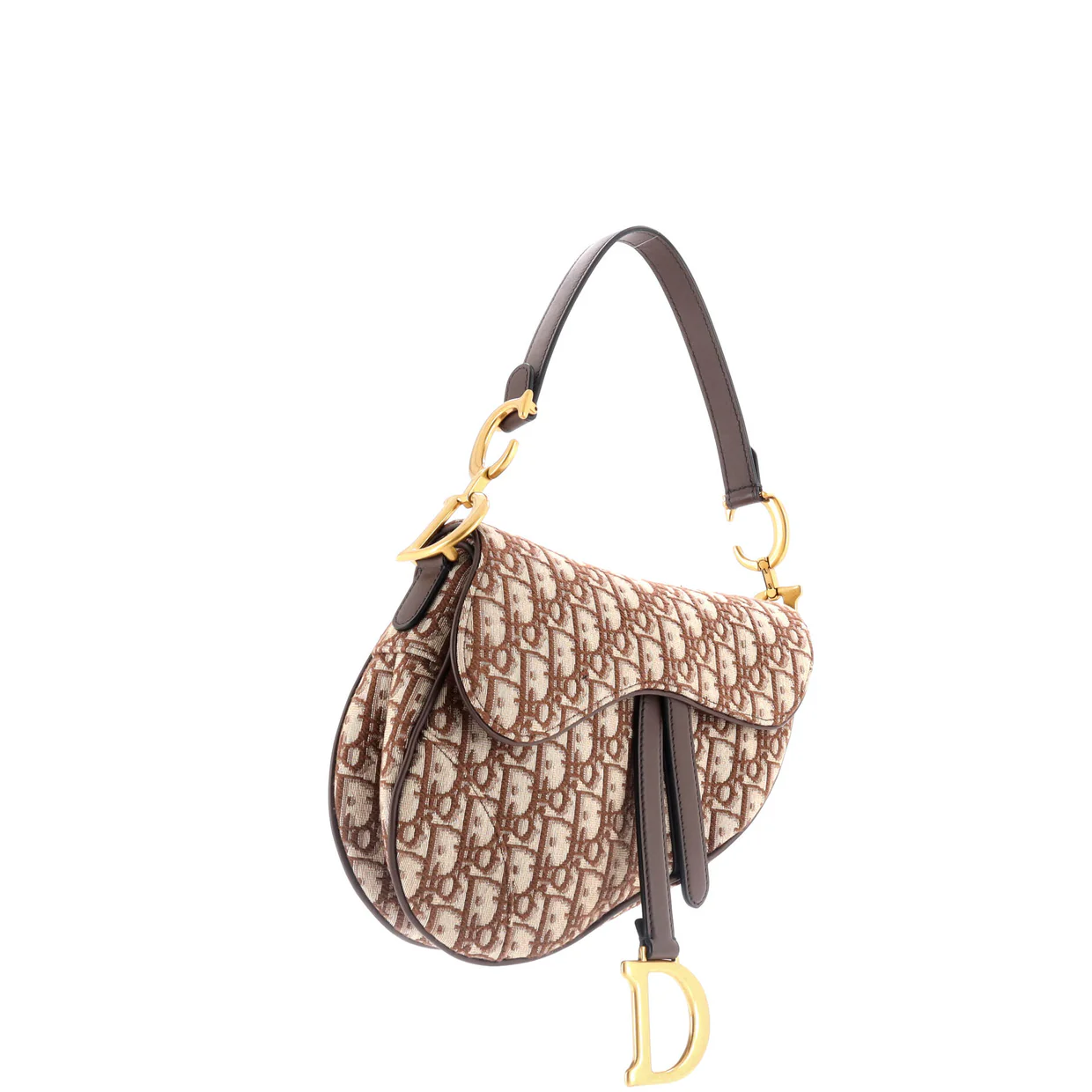 Saddle Handbag Oblique Canvas Medium - Deep Luxury