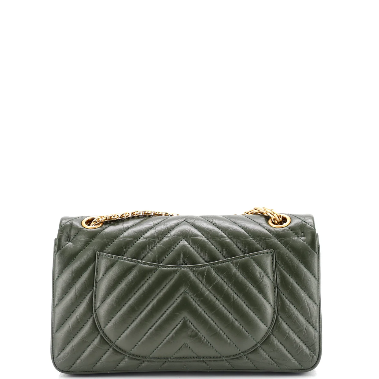 Reissue 2.55 Flap Bag Chevron Aged Calfskin 225 - Deep Luxury