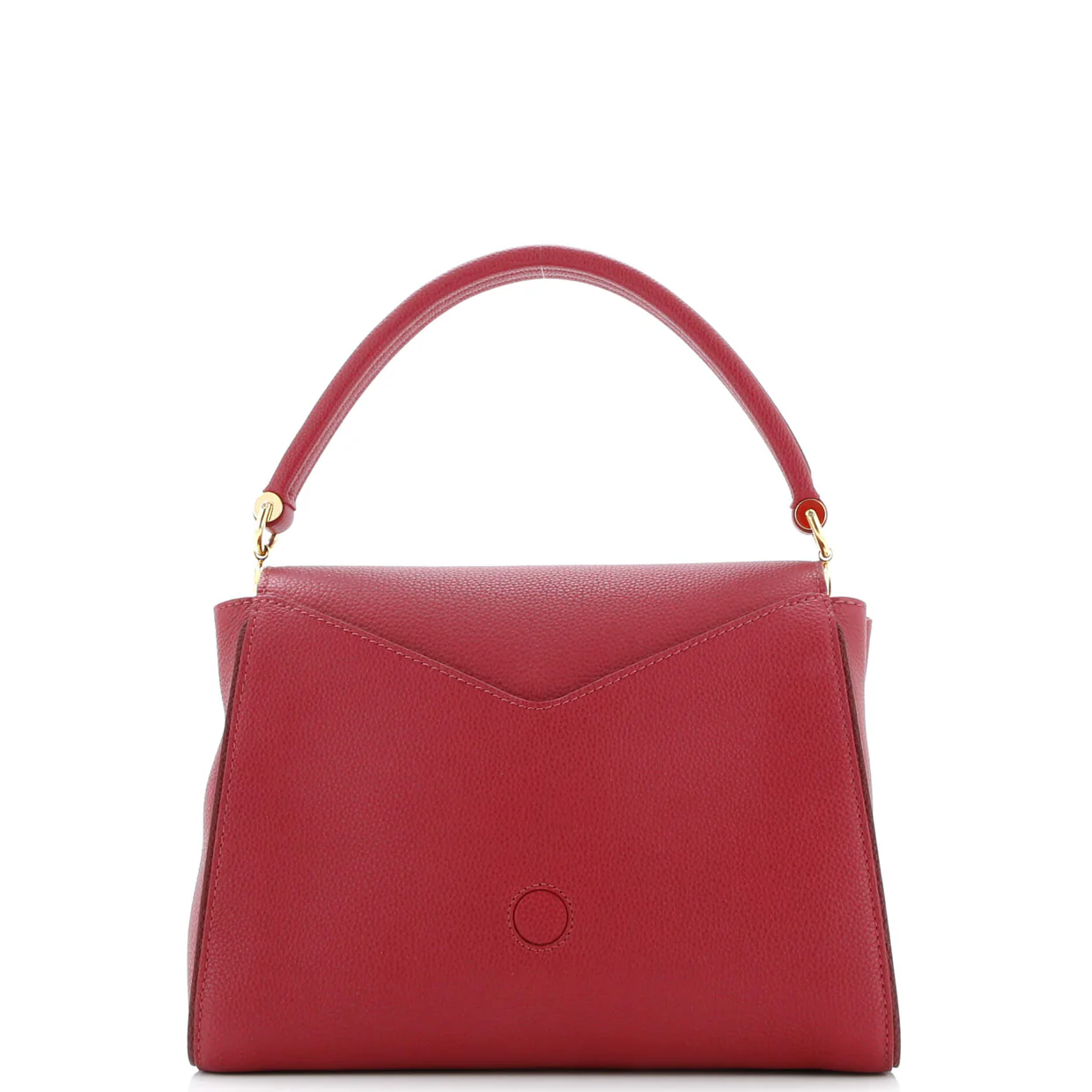 Double V Handbag Calfskin with Monogram Canvas - Deep Luxury