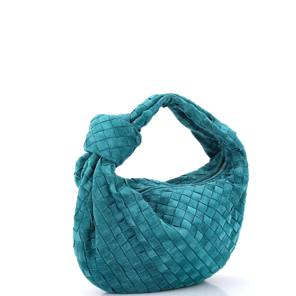 BV Jodie Hobo Intrecciato Suede Teen - Deep Luxury