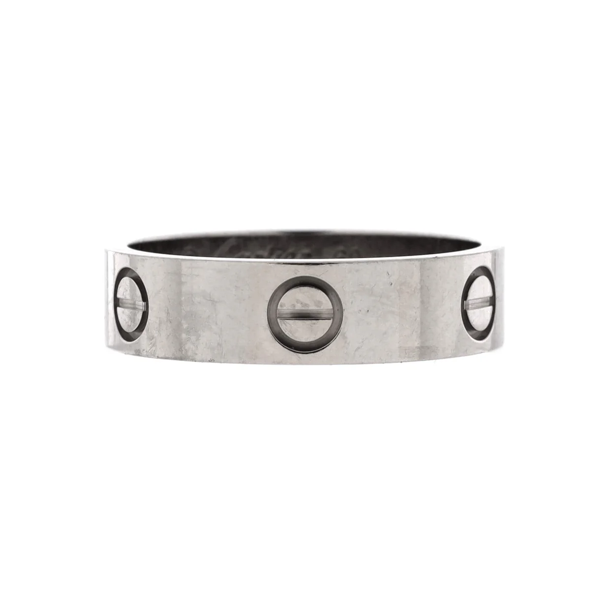 Love Band Ring 18K White Gold - Deep Luxury