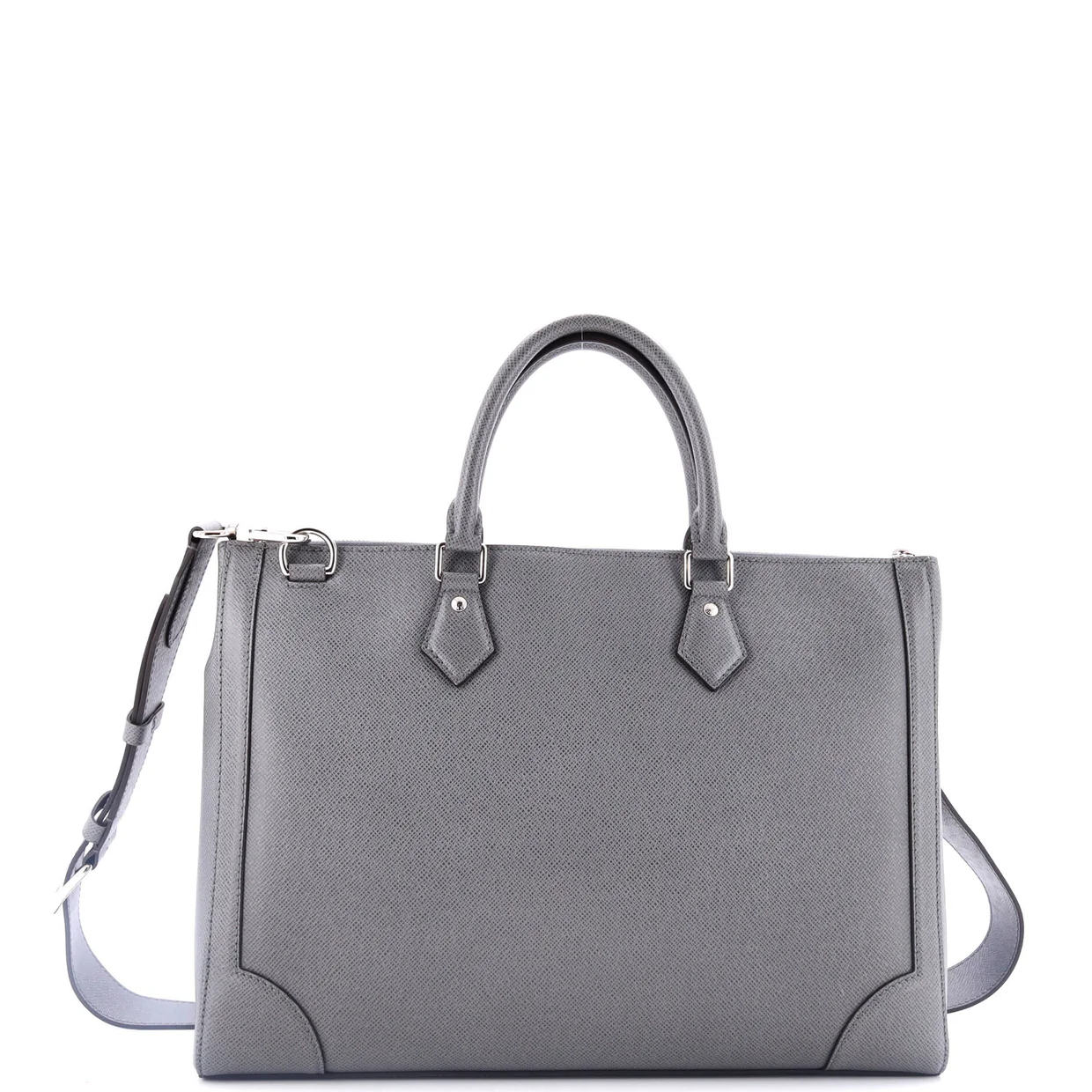 Slim Briefcase Taiga Leather - Deep Luxury