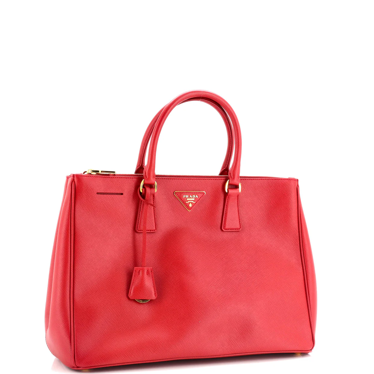 Double Zip Lux Tote Saffiano Leather Large - Deep Luxury