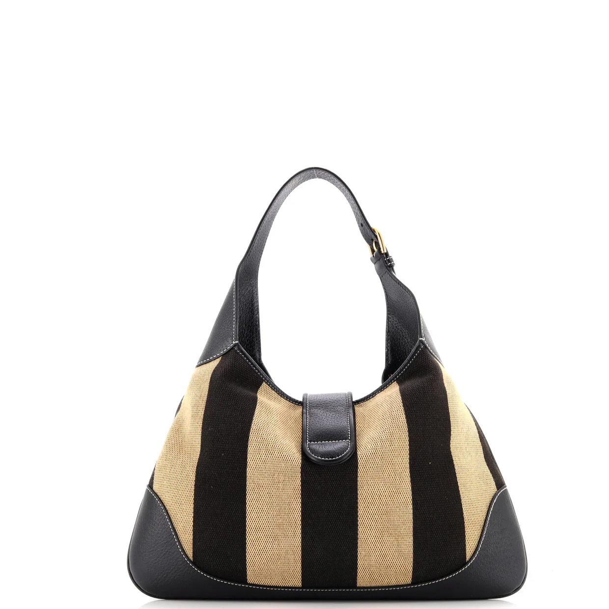 Aphrodite Shoulder Bag Canvas and Leather Medium - Deep Luxury