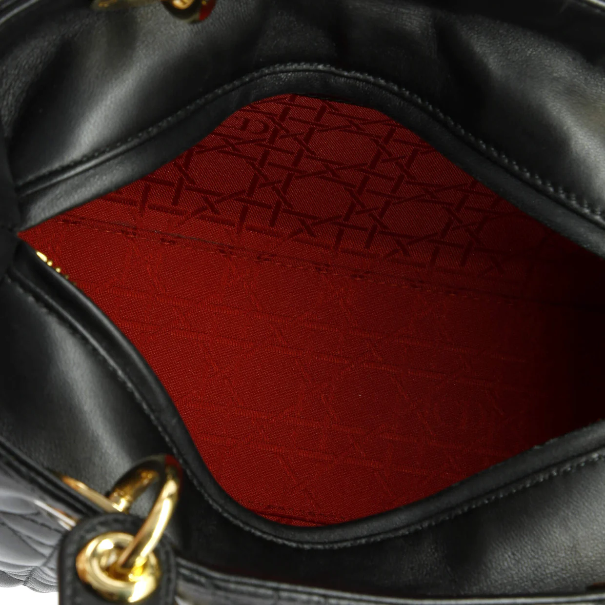 Lady Dior Bag Cannage Quilt Lambskin Medium - Deep Luxury