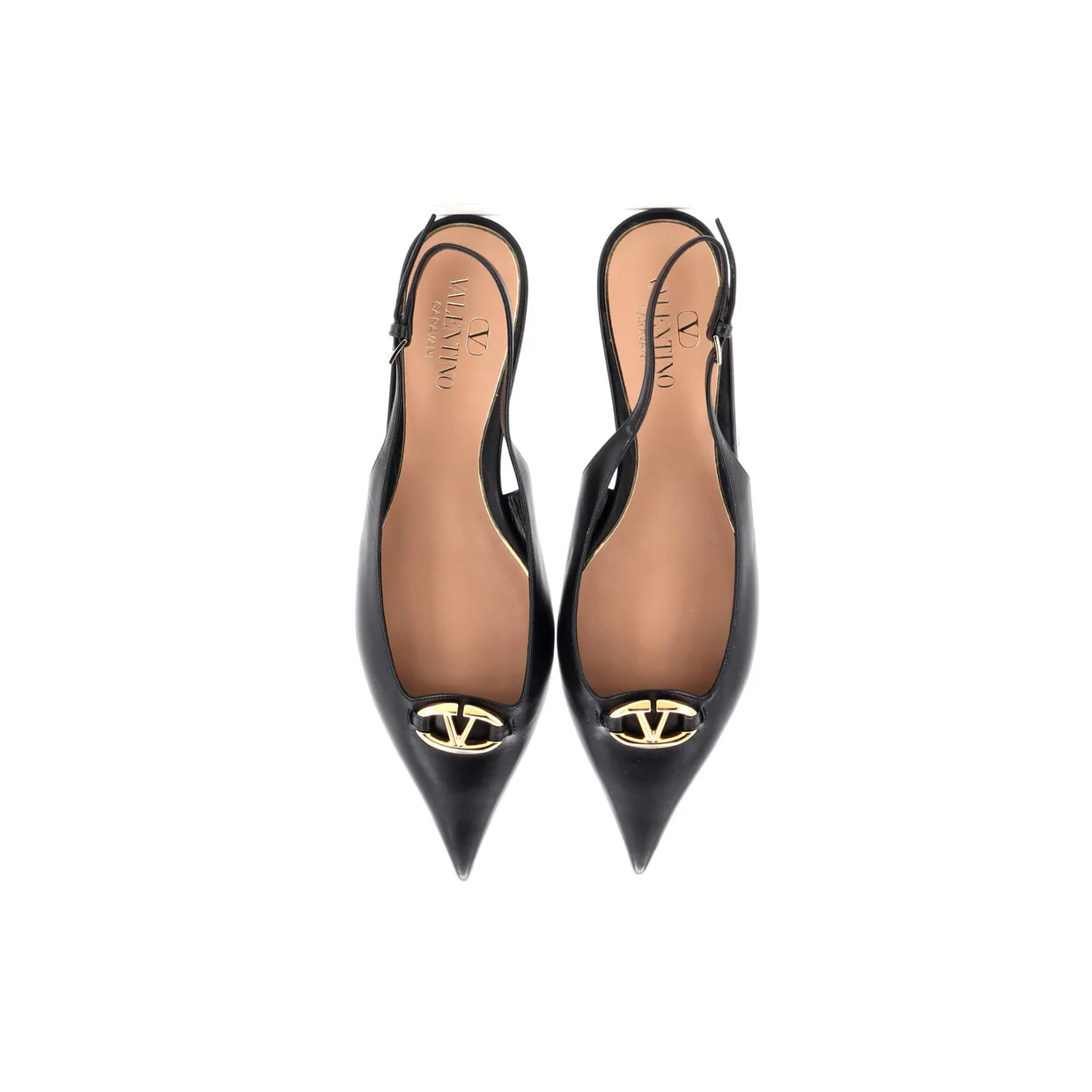 Women's The Bold Edition VLogo Slingback Flats Leather - Deep Luxury