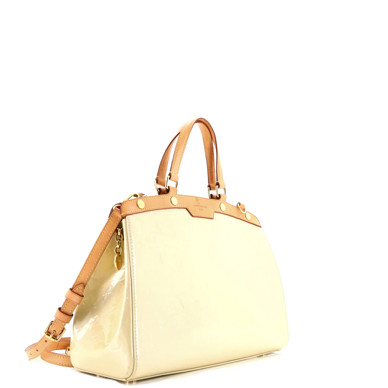 Brea Handbag Monogram Vernis MM - Deep Luxury