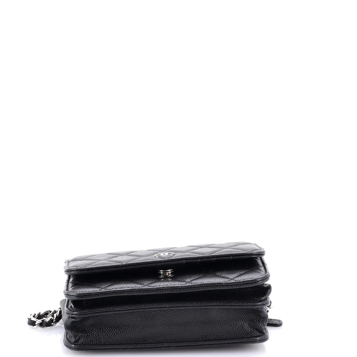 Wallet on Chain Quilted Caviar Mini - Deep Luxury