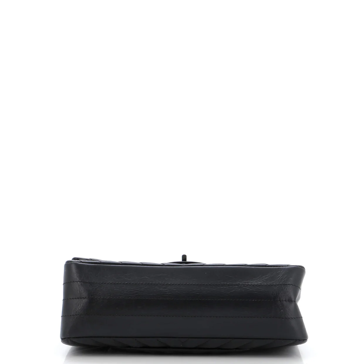 So Black Reissue 2.55 Flap Bag Chevron Aged Calfskin 225 - Deep Luxury