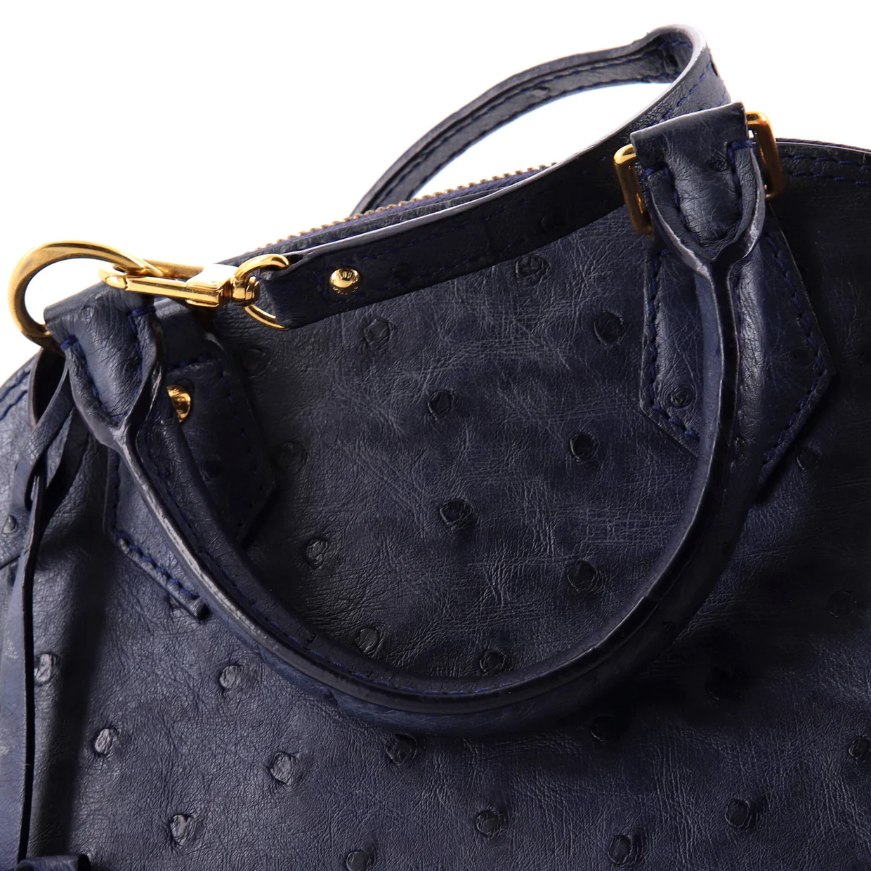 Alma Handbag Ostrich BB - Deep Luxury