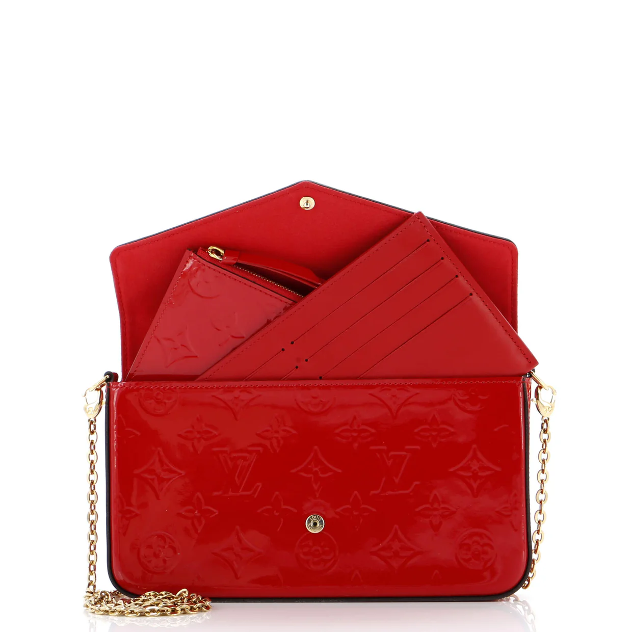 Felicie Pochette Monogram Vernis - Deep Luxury