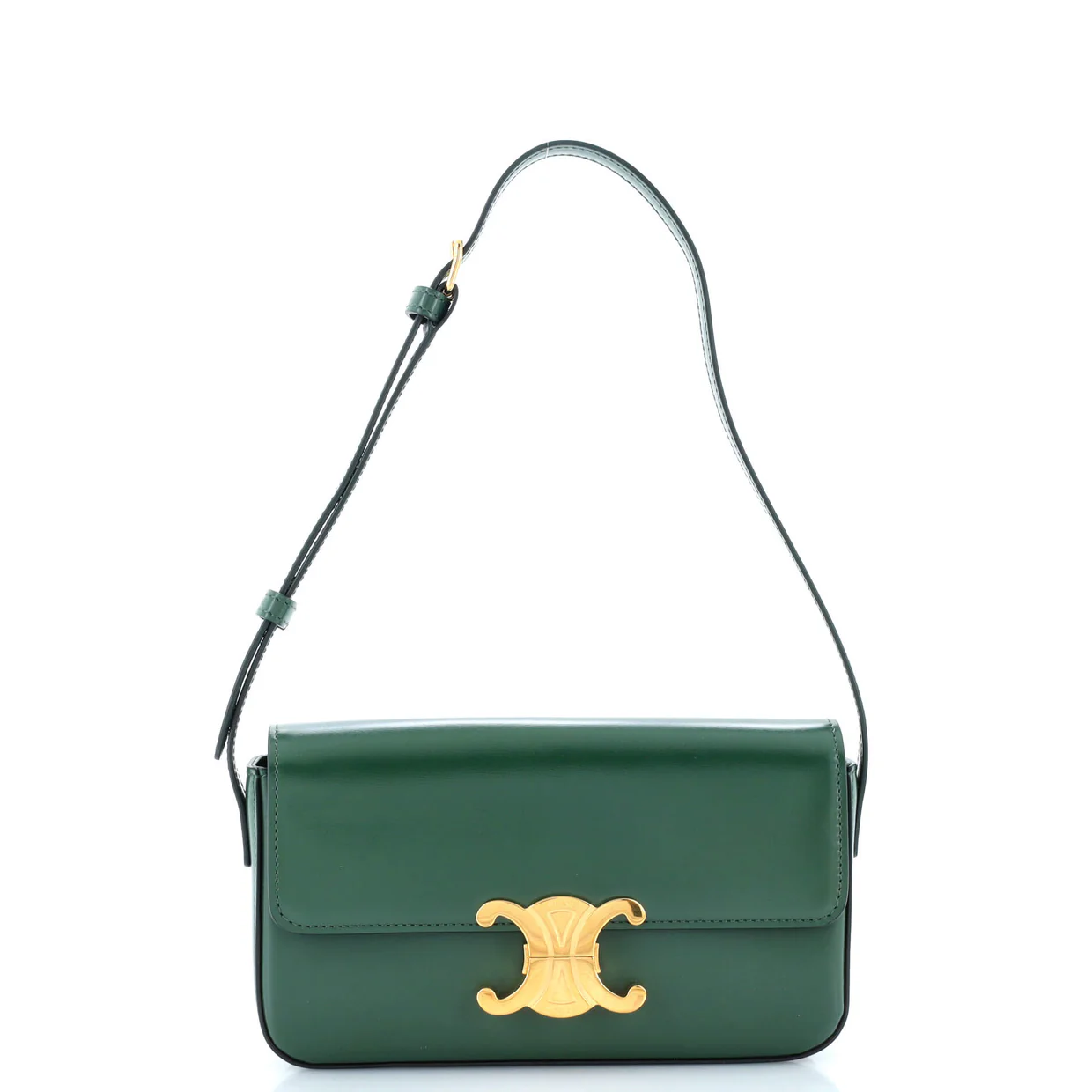Triomphe East-West Shoulder Bag Smooth Calfskin - Deep Luxury